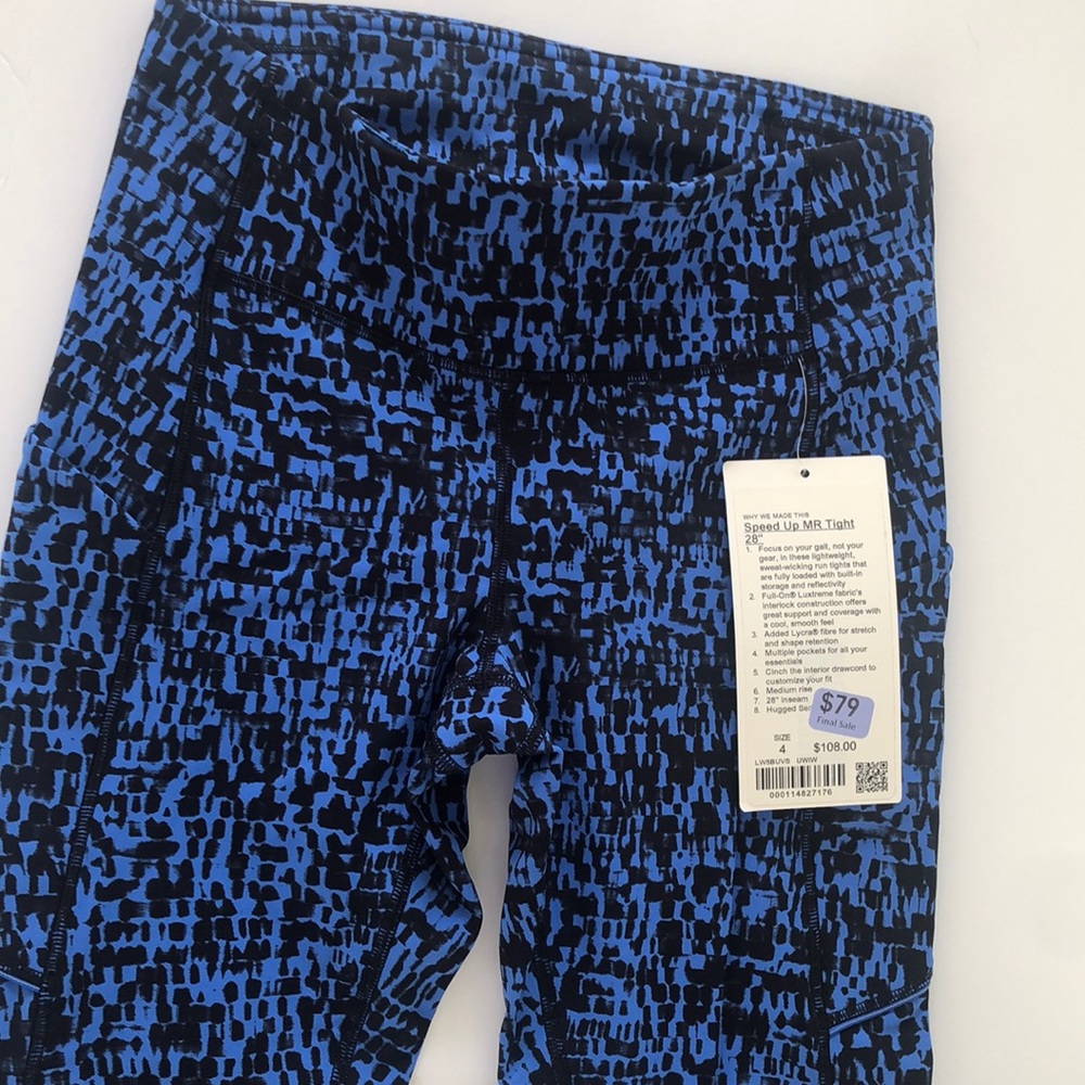 Lululemon speed up size 4